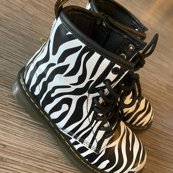 zebra print dr martens